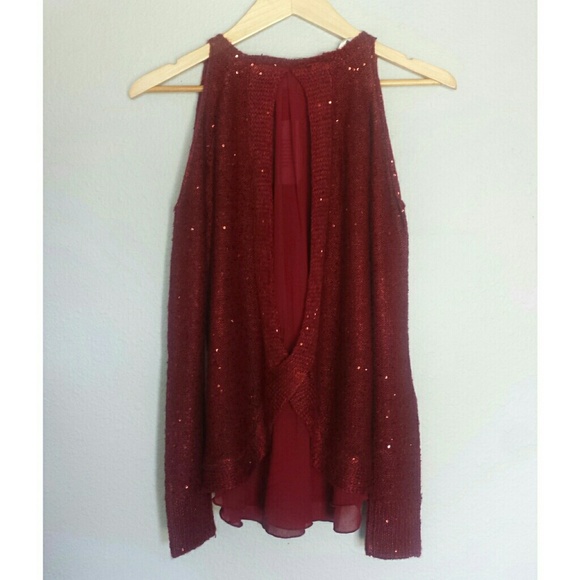 Jessica Simpson Abbey Sequin Sweater Size XS - Picture 5 of 8